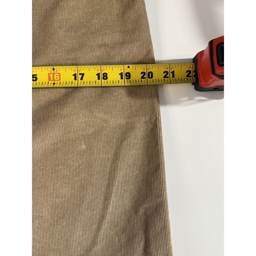 LL Bean Skirt Women's  Light Brown Corduroy Retro 5 Pocket Style Size 10 Petite - Picture 3 of 12